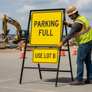Premium 750mm Square Metal Road Sign Frame with Supplementary Plates Compatibility and Durable Steel Construction