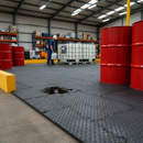 Premium Interlocking Tuff Base Tiles for Fuel and Chemical Spill Containment (200x350cm) (Pack of 28)