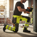 High-Performance Safe Trousers with Holster Pockets - Hi-Vis Yellow/Black