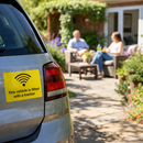 Vehicle Tracker Warning Sign – 200mm x 150mm – Self Adhesive Vinyl – Indoor/Outdoor Use