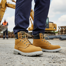Premium Ankle-High Safety Boot with Composite Toe Cap and Puncture-Resistant Sole for Building Industry Support