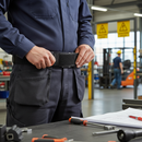 Premium Non-Metal Belt with Velcro Closure - Soft Cotton Fabric, Scratch-Free Design for Transport Professionals