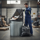 Premium Heavy Duty Refuse Black Sack 457x737x965mm - Pack of 200 for Waste Disposal