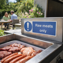 Raw Meats Only Safety Sign – 1mm Rigid Plastic – Indoor/Outdoor Use