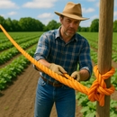 6mm Heavy-Duty Orange 3-Strand Polypropylene Rope – 75m Mini Coil