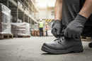 Premium Micro-Fibre Tie Shoe S2 with Steel Toe Cap, Shock Absorber Heel, and Slip-Resistant Sole