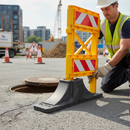 Premium Foot for Manhole Barrier - Anti-Trip Stability Add-On for Enhanced Safety and Support
