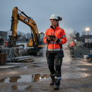 Premium Women's Hi-Vis Shell Jacket with Waterproof Fabric, Ventilation, and Two-Way Zip Closure for Enhanced Comfort and Protection