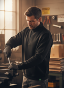 Premium Recyclable Quarter Zip Sweatshirt - 280gsm GRS Certified Recycled Polyester with UPF 50+ Sun Protection