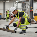 Premium Hi-Visibility Ventilated Trousers with Reinforced Knee Pockets for Enhanced Durability and Protection Against Dirt and Splashes