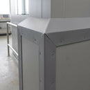 PVC Hemmed Corner 193 x 193 x 90° Grey 0.7mm