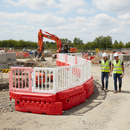 Premium 2 Metre Heavy Duty Water Filled Barrier with Blow Moulded Design and Robust Filling Cap
