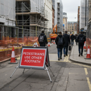Premium Roll Up Pedestrians Use Other Footpath Sign - Compact Design for Easy Transport and Compliance with Regulations