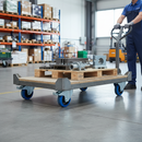 200mm Heavy Duty Braked Swivel Bolt Hole Castor with Elastic Nylon Centre