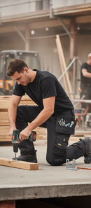 Premium Heavy Duty Loose Fit Work Trousers with Holster Pockets and Four-Way Stretch Fabric for Maximum Comfort and Mobility