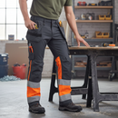 Premium Lightweight High Visibility Trousers with Stretch Panels and Holster Pockets for Enhanced Comfort and Performance