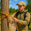 6mm Heavy-Duty Orange 3-Strand Polypropylene Rope – 75m Mini Coil