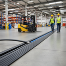 Premium Heavy Duty Single Channel Cable Ramp - 10m Roll for Hose and Cable Protection