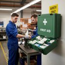 Premium Medium Economy Workplace First Aid Kit - Compliant with British Standards for Small Businesses and Minor Injuries