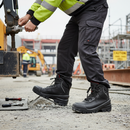 Premium Heavy Duty Lace-Up Boots with Water-Resistant Leather, Padded Collar, and High-Performance Shock Absorption System