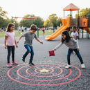 Premium Playground Target Game for Skill Development - Fun Math and Coordination Learning Activity