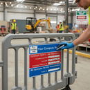 Premium Dry Wipe Permit Sign for Barrier Mounting 600x450mm - Customisable for Roadworks Information