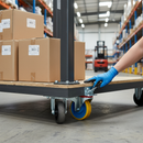 125mm Heavy Duty Braked Swivel Plate Castor with Polyurethane Tyre