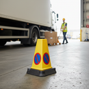 Premium Triangular No Waiting Cone with Recessed Symbols for Event Management and Construction Areas