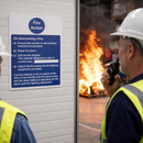 Fire Action Notice Sign – Caravan Sites – High Visibility – Safety Compliance