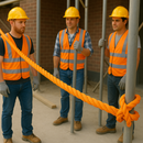 6mm Heavy-Duty Orange 3-Strand Polypropylene Rope – 75m Mini Coil