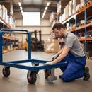 260mm Heavy Duty Fixed Plate Castor with Puncture Proof Wheel