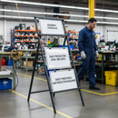 Premium Quick Fit Mini Sign Frame for Temporary Works with High Wind Stability and Versatile Mounting Options
