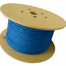 12mm Blue Polypropylene Draw Cord Rope - 500m on Wooden Drum | Heavy Duty 3-Strand Twisted Rope for Cable Pulling, Telecoms, Industrial & Marine Use