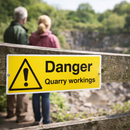 Danger Quarry Workings Signs – 1mm Rigid Plastic – Indoor/Outdoor Use