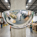 1150mm Diameter PMMA Quarter-Sphere Industrial Safety Mirror, 180°