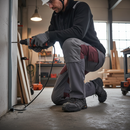 Premium Customized Trousers With Kneepad Pockets - Bordeaux/Stone Grey