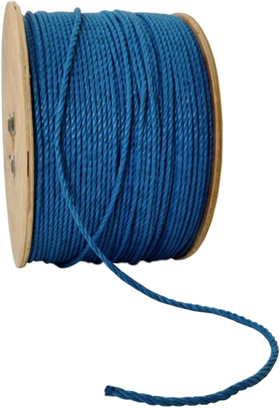 Polypropylene Rope 6mm x 500m Blue – Heavy Duty Draw Cord for Cable Pulling, Industrial, Marine & Agricultural Use – Rot & Chemical Resistant