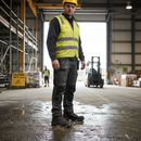 Premium Heavy Duty Safety Boot with Aluminum Toe Cap, ESD Protection, and Waterproof Membrane for Outdoor Work