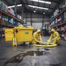 Heavy Duty 4 Wheeled Bin Chemical Spill Kit - 1000L Capacity