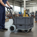 125mm Diameter Heavy Duty Wheel with Grey Rubber Tyre