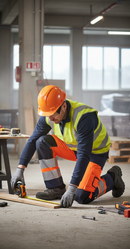 Premium High-Visibility Two Tone Trousers with Adjustable Waist, Multiple Pockets, and Glow in the Dark Tape for Enhanced Safety