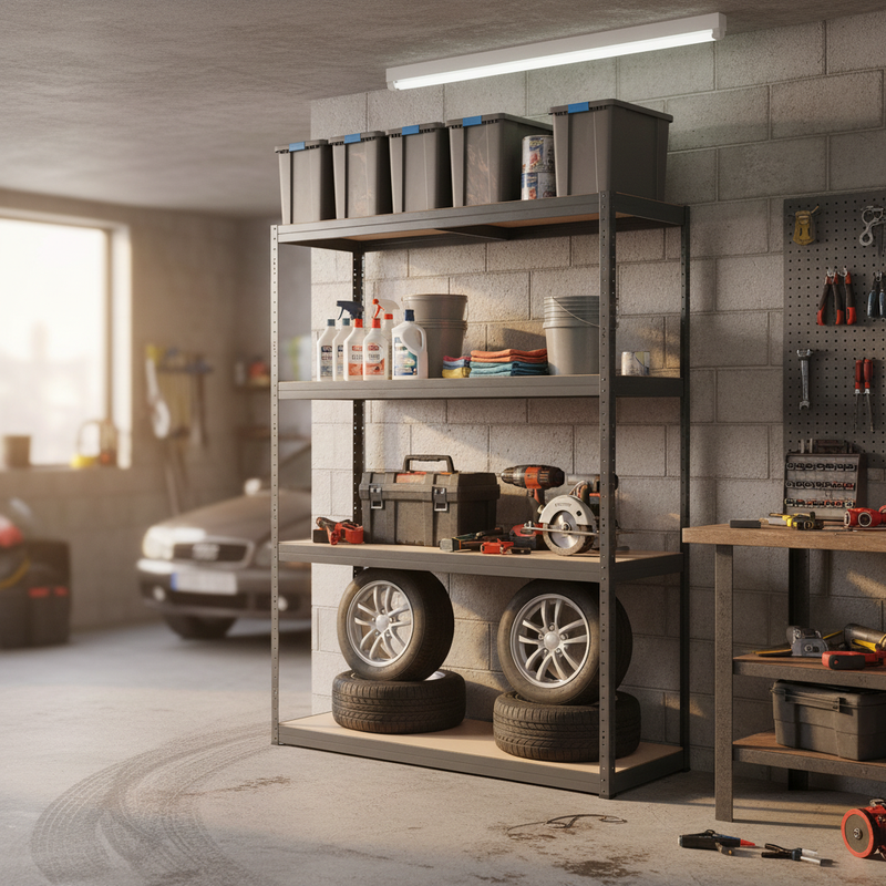 Premium Garage Shelving - 1600mm High - 200kg Capacity - Grey