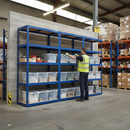Heavy Duty 3x Shelving Units - 1800mm High - Blue with 8x 33.5L Storage Boxes