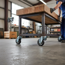 125mm Fixed Plate Castor with Heavy Duty Elastic Aluminium Centre