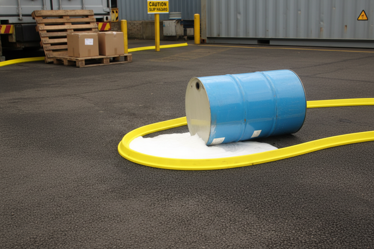 Professional PU Spill Barrier for Fluid Containment 6cm x 3m