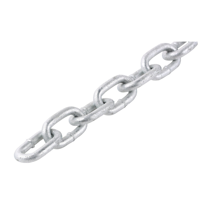 Welded Link Chain - Hot Dipped Galvanised - 5 x 21 x 10mm (10m)