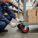 160mm Heavy Duty Swivel Bolt Hole Castor with Rubber Tyre