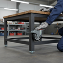 100mm Heavy Duty Braked Swivel Plate Castor with Aluminium Centre