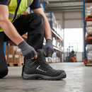 Premium Heavy Duty Safety Boot with Aluminium Toe Cap and Nail Penetration Protection for Construction and Maintenance Workers