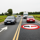 Professional No Overtaking Preformed Thermoplastic Road Marking - Durable, Easy to Apply, Non-Slip for Road Safety
